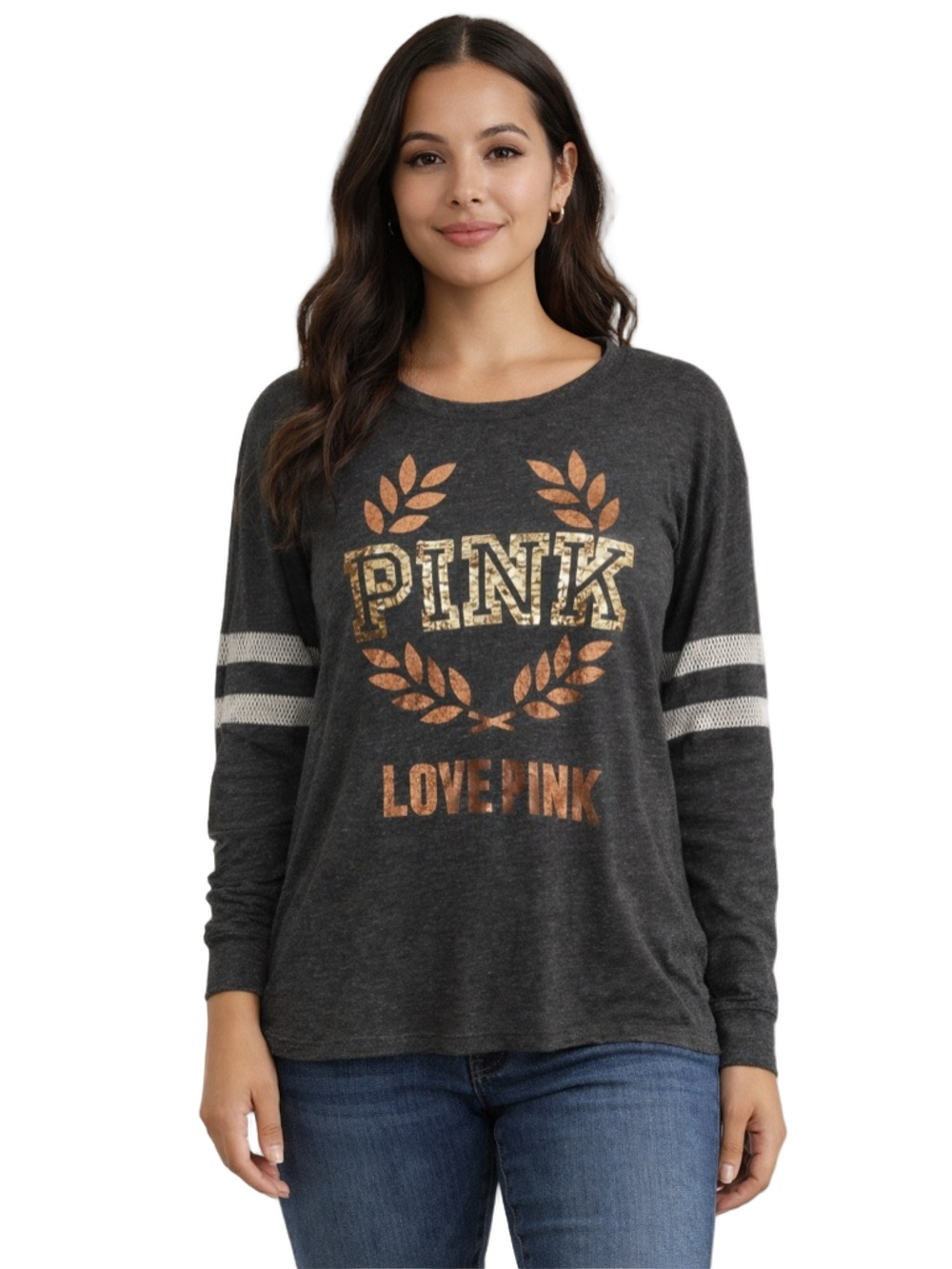 PINK Victoria's Secret Heather Gray Top